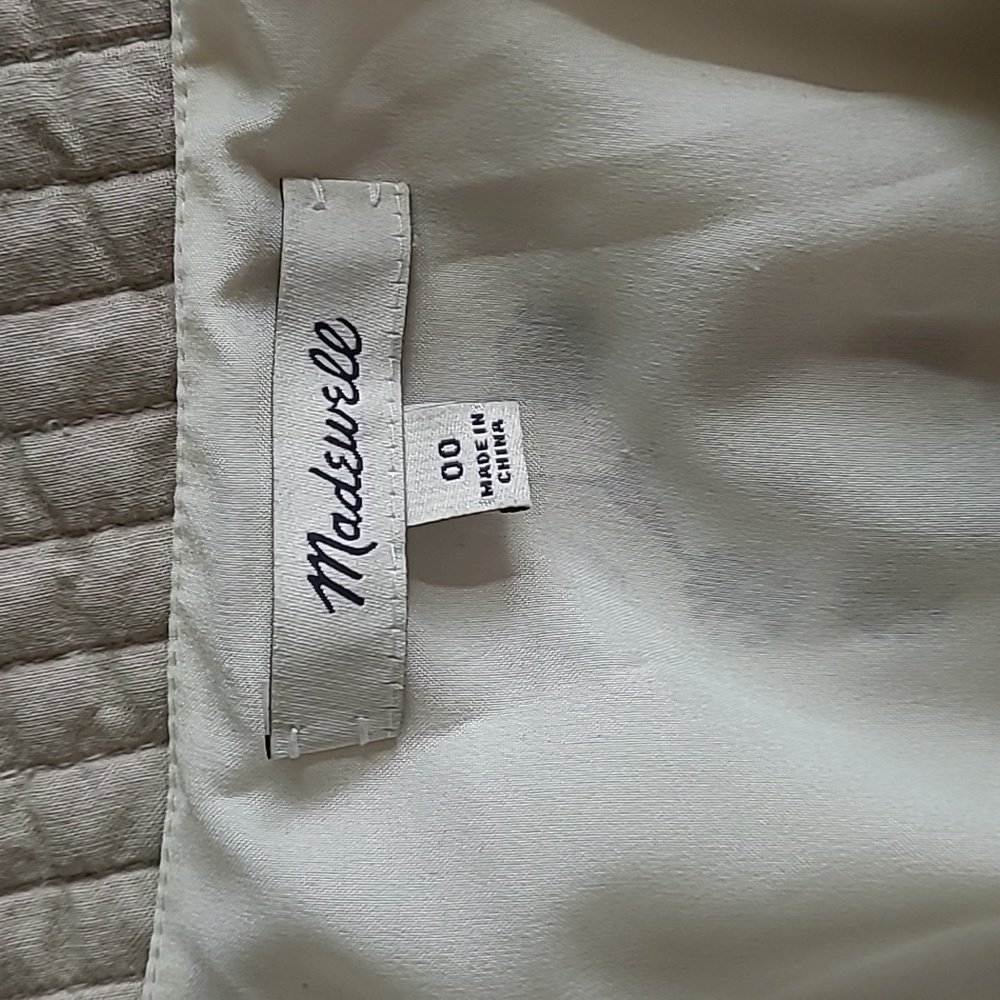 Madewell Silk Sandstar Dress Vinefloral Ivory Red Adjustable Strap Line Size 00 - Picture 4 of 6